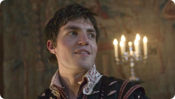 Tom as Romeo in the Globe production of R & J (this shot at Hampton Court)